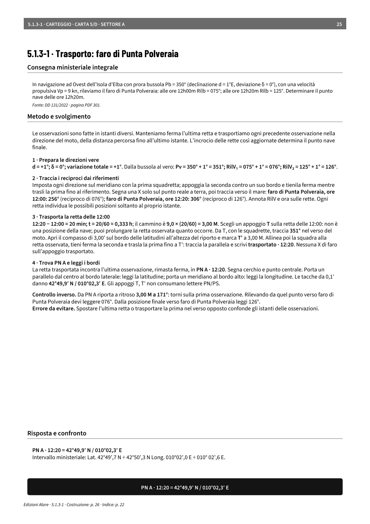Il quiz 5.1.3-1 con consegna ministeriale e metodo di svolgimento.